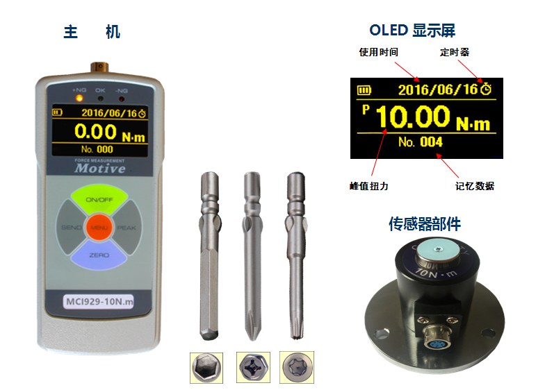 自動(dòng)鎖螺絲機(jī)扭力測(cè)試儀MCI929-QLS整機(jī)展示